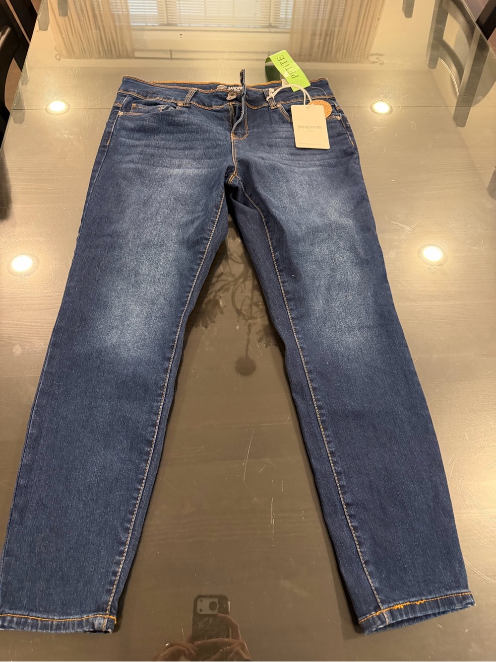 Slim Fit Women's Dark Blue Stretch Jeans